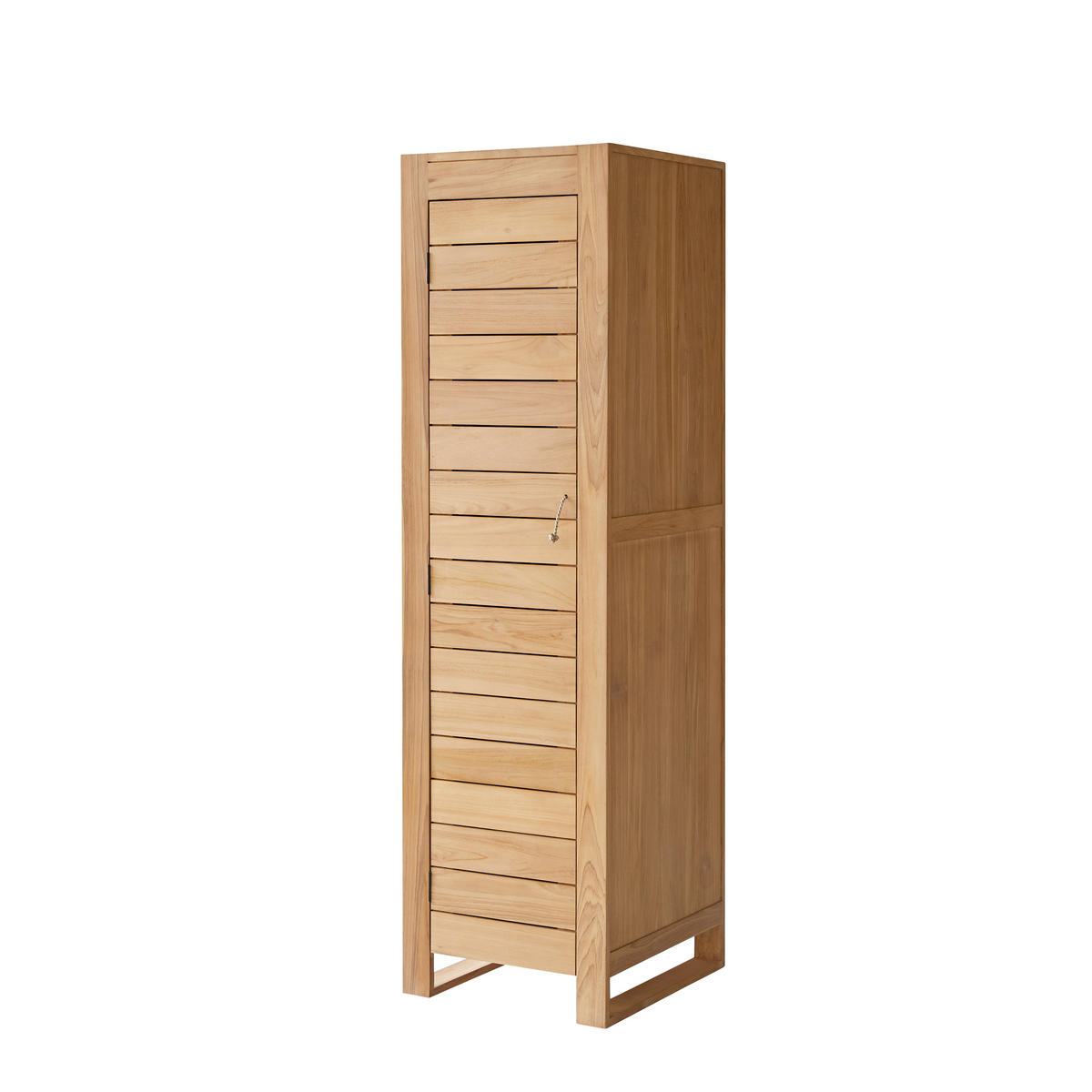 HOCHSCHRANK Minimalys Natur aus Teak - Naturfarben, Holz (50/180/55cm) - Tikamoon