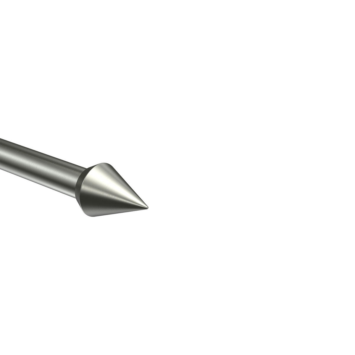 ENDSTÜCKE FÜR GARDINENSTANGEN 16 mm Ø, Castello Edelstahl, Packung 2 Stück - Edelstahlfarben, Metall (3.6/2.9/2.9cm) - INTERDECO