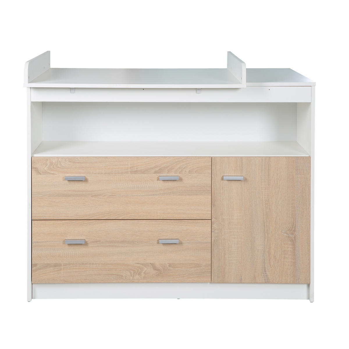 BABYZIMMER-SET Gabriella, mit breiter Wickelkommode, 2-teilig - Multicolor, Holzwerkstoff (76/80/142cm) - Roba