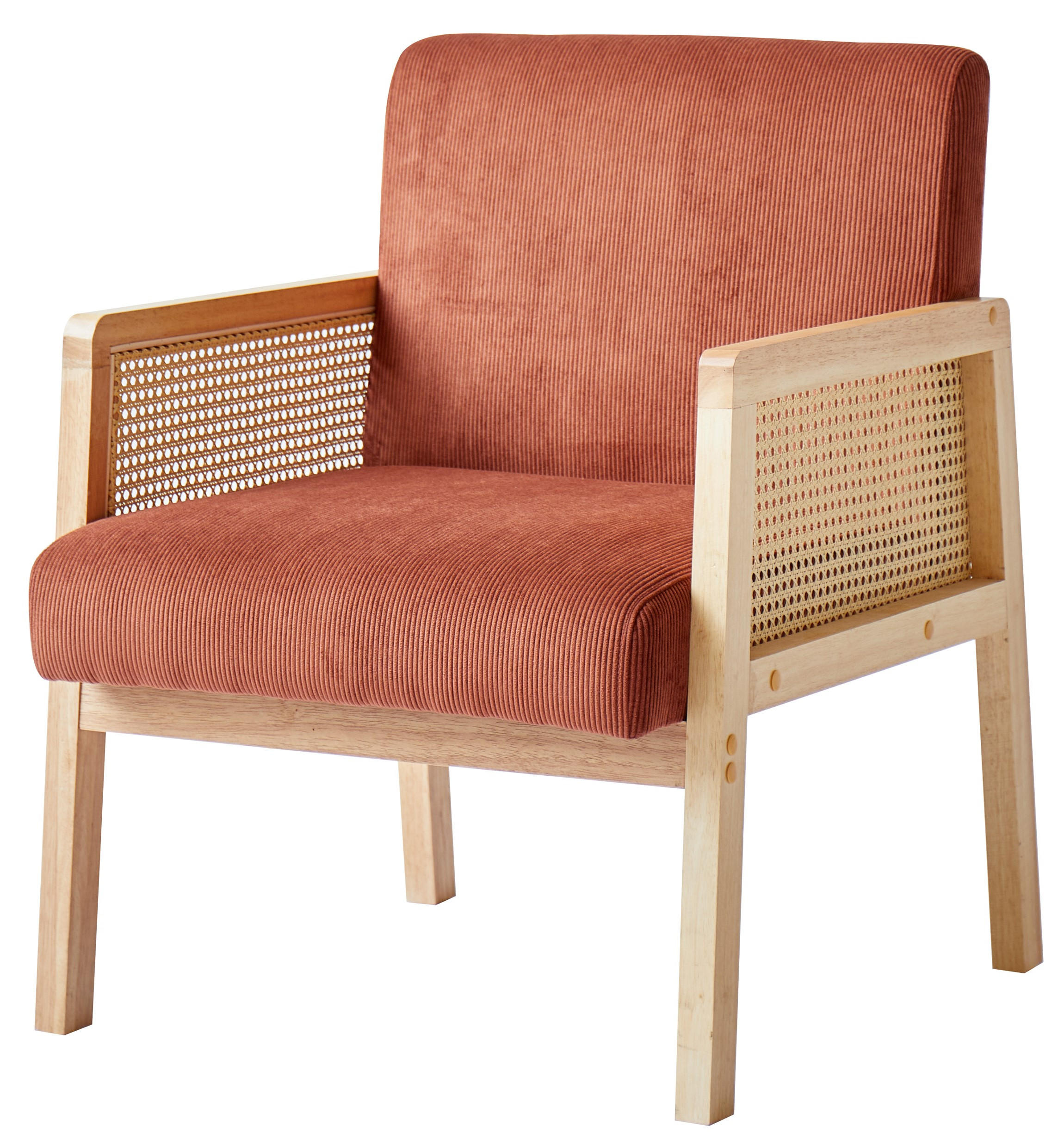 SESSEL Holz Terrakotta - Rot, Holz (60/76/64cm) - Nordlys