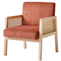 SESSEL Holz Terrakotta - Rot, Holz (60/76/64cm) - Nordlys