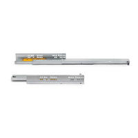 UNTERFLURFÜHRUNGEN Silver, Vollauszug, mit Push, Tiefe 250mm, Stahl, Verzinkt - Zinkfarben, Metall (5/5/26cm) - EMUCA
