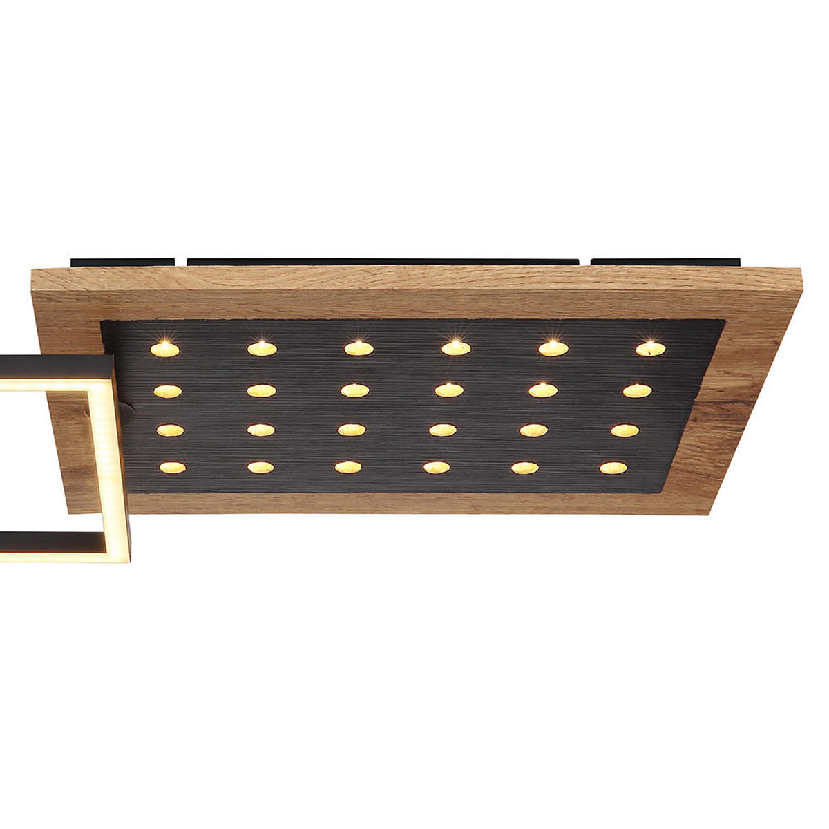 LED DECKENLEUCHTE JIMBO, Metall Braun, 3 Stufen, Memory - Braun, Metall (63.5/27/8.5cm) - Globo Lighting