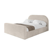 POLSTERBETT mit Bettkasten, Fußteil und Lattenrost, Boxbett mit Matratze H3/H4 - TIVON-Z 120x200 Beige - Beige, Holzwerkstoff/Textil (120/200cm) - ALTDECOR