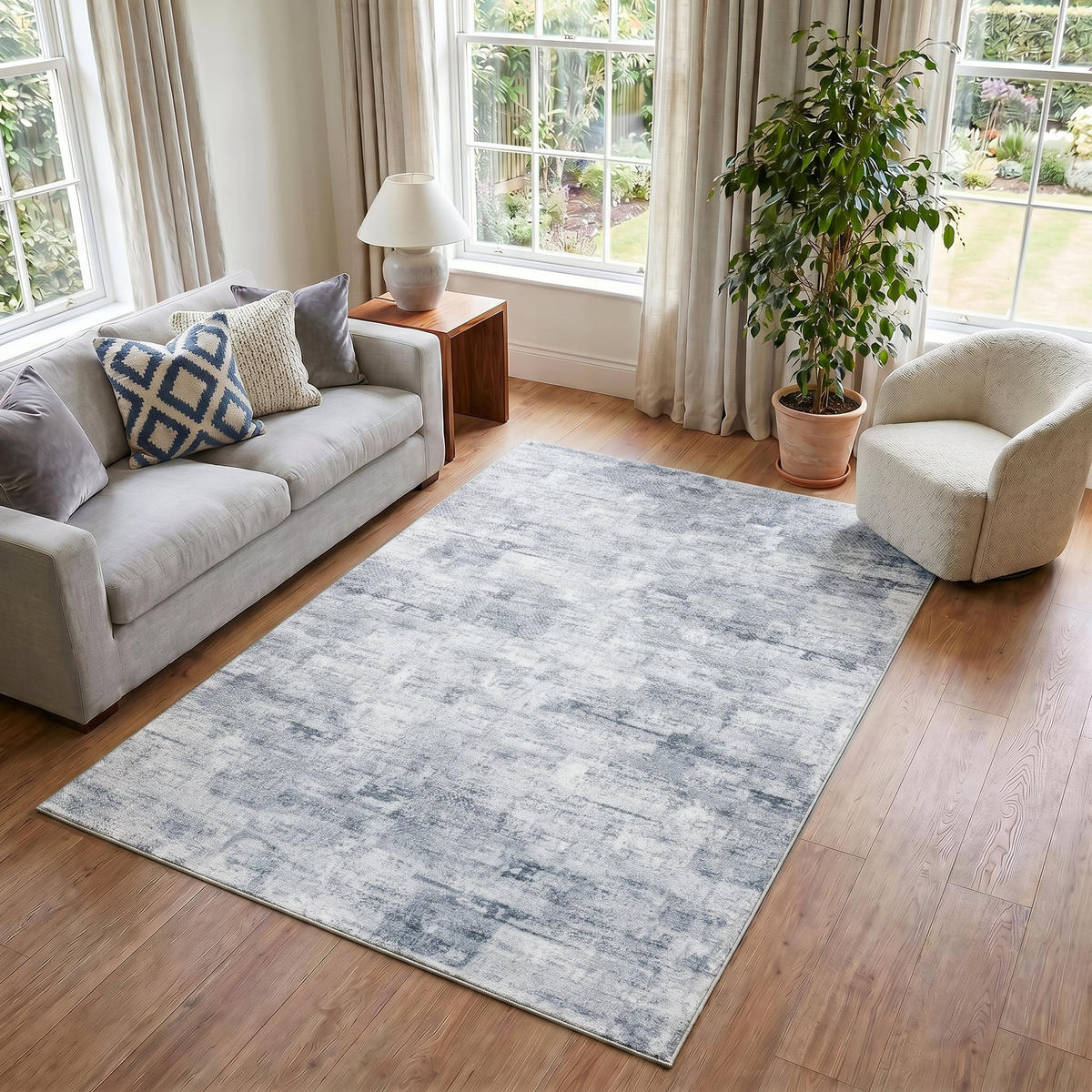 TEPPICH BARI Anthrazit 140/200 cm - Anthrazit, Textil (140/200cm) - Tapiso