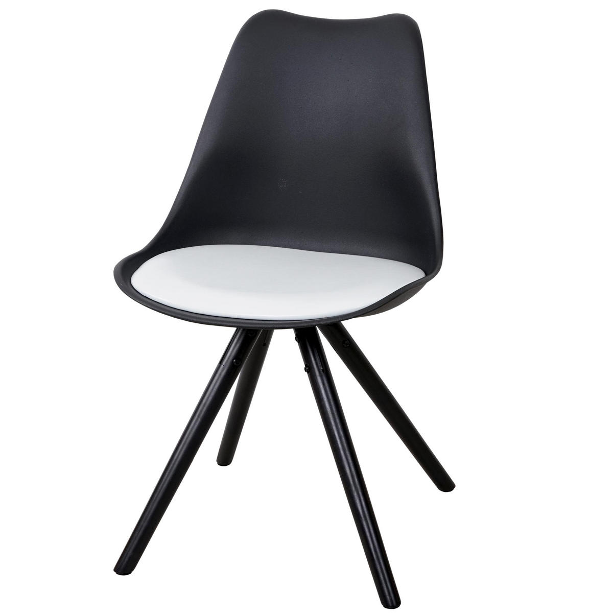 ESSZIMMERSTUHL Schwarz 2er-Set - Schwarz, Textil (48/82/53cm) - MCW