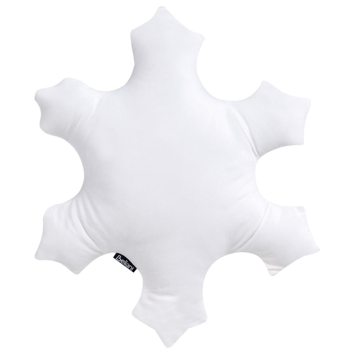 DEKOKISSEN 3er-Set Weiß 30/35 cm Noelnest - Rot/Weiß, Textil (40/40cm) - Beliani