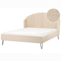 POLSTERBETT mit Lattenrost 140x200 cm Beige Ambillou - Beige, Textil (140/200cm) - Beliani