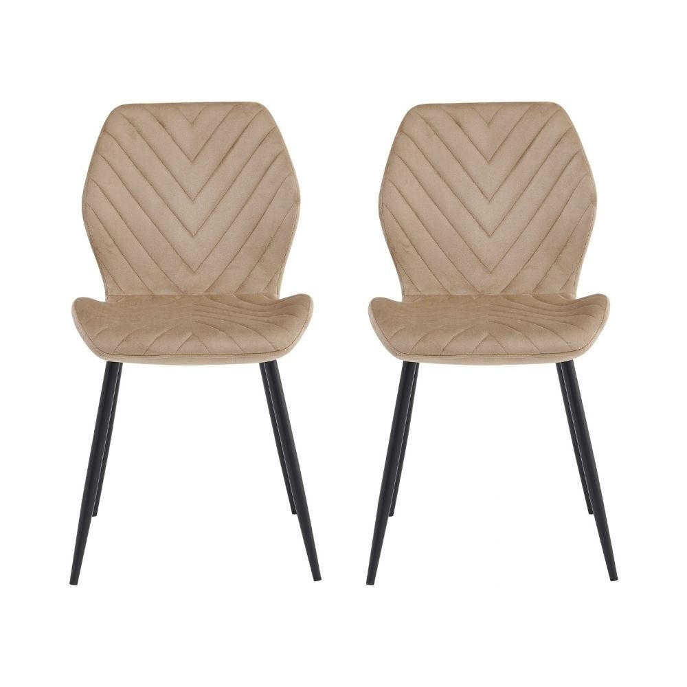 AN Furniture Store Stühle Beige 48x86x41 cm