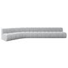 ECKSOFA modulares Sofa Montra-L3 - 472x174x70 cm Grau - Grau, Holzwerkstoff/Textil (472/174cm) - ALTDECOR