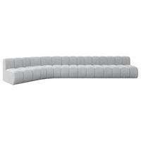 ECKSOFA modulares Sofa Montra-L3 - 472x174x70 cm Grau - Grau, Holzwerkstoff/Textil (472/174cm) - ALTDECOR