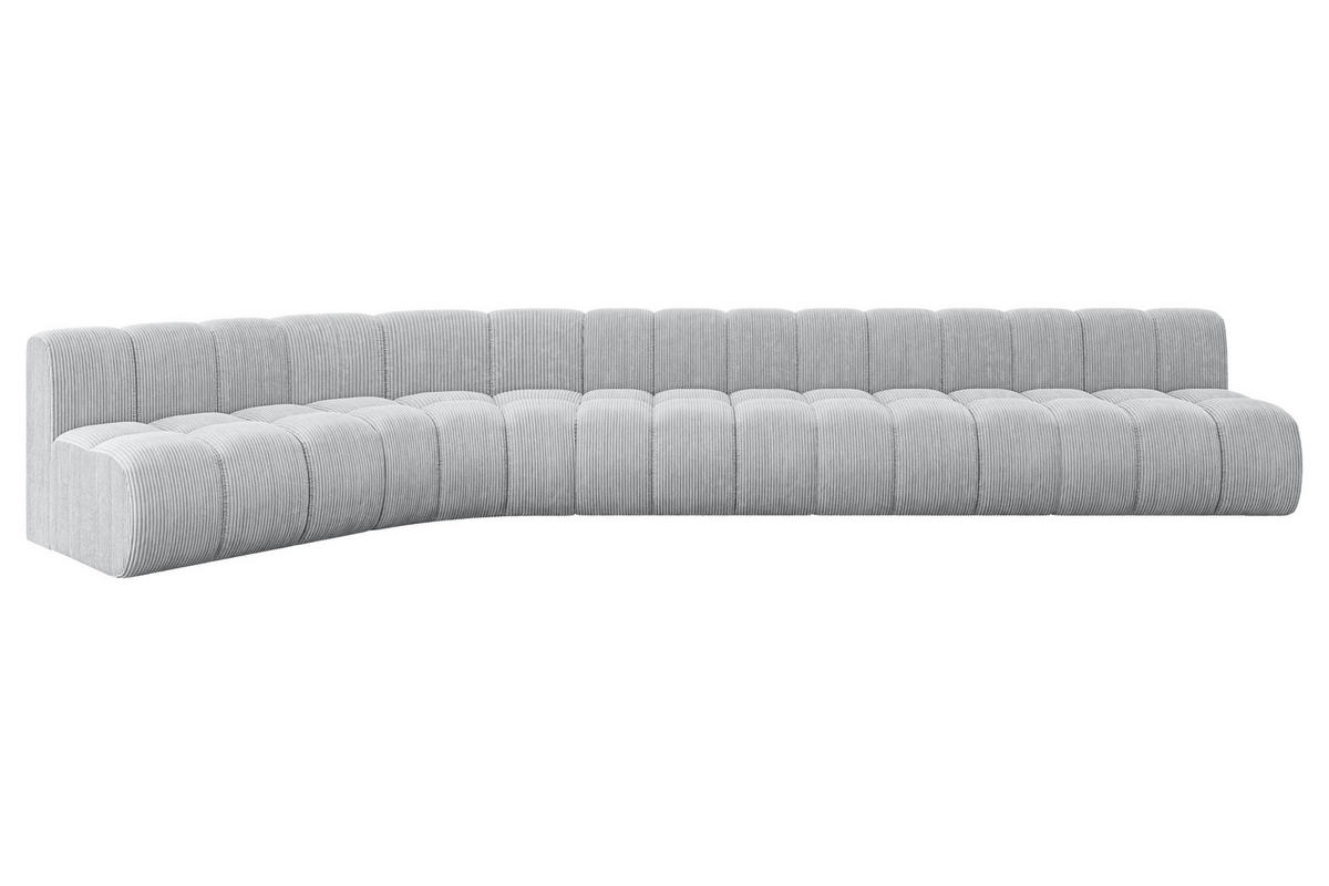 ECKSOFA modulares Sofa Montra-L3 - 472x174x70 cm Grau - Grau, Holzwerkstoff/Textil (472/174cm) - ALTDECOR