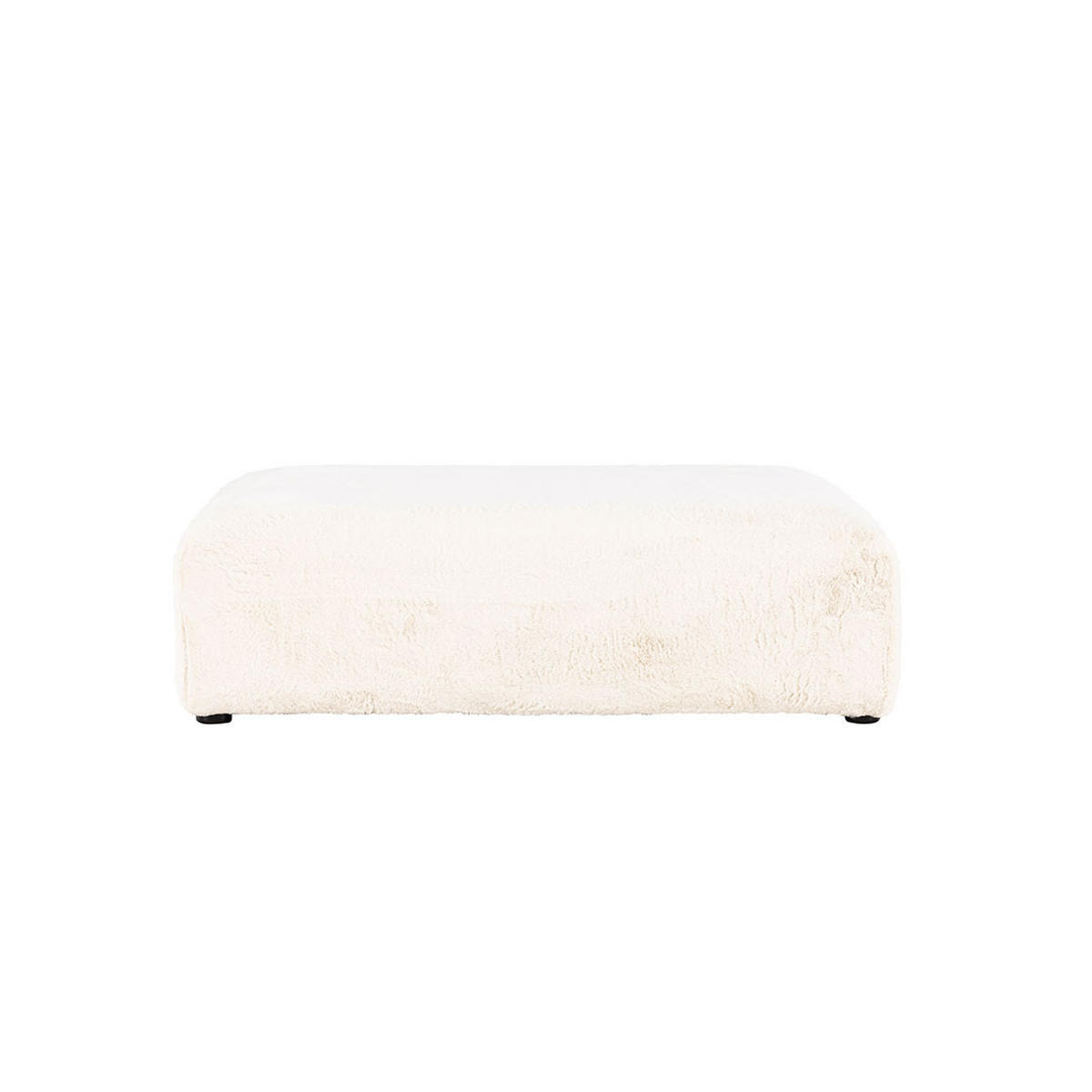 POUF, Davie, Beige, Stoff, 100 x 100 x 30 cm - Beige, Textil (100/30/100cm) - ebuy24
