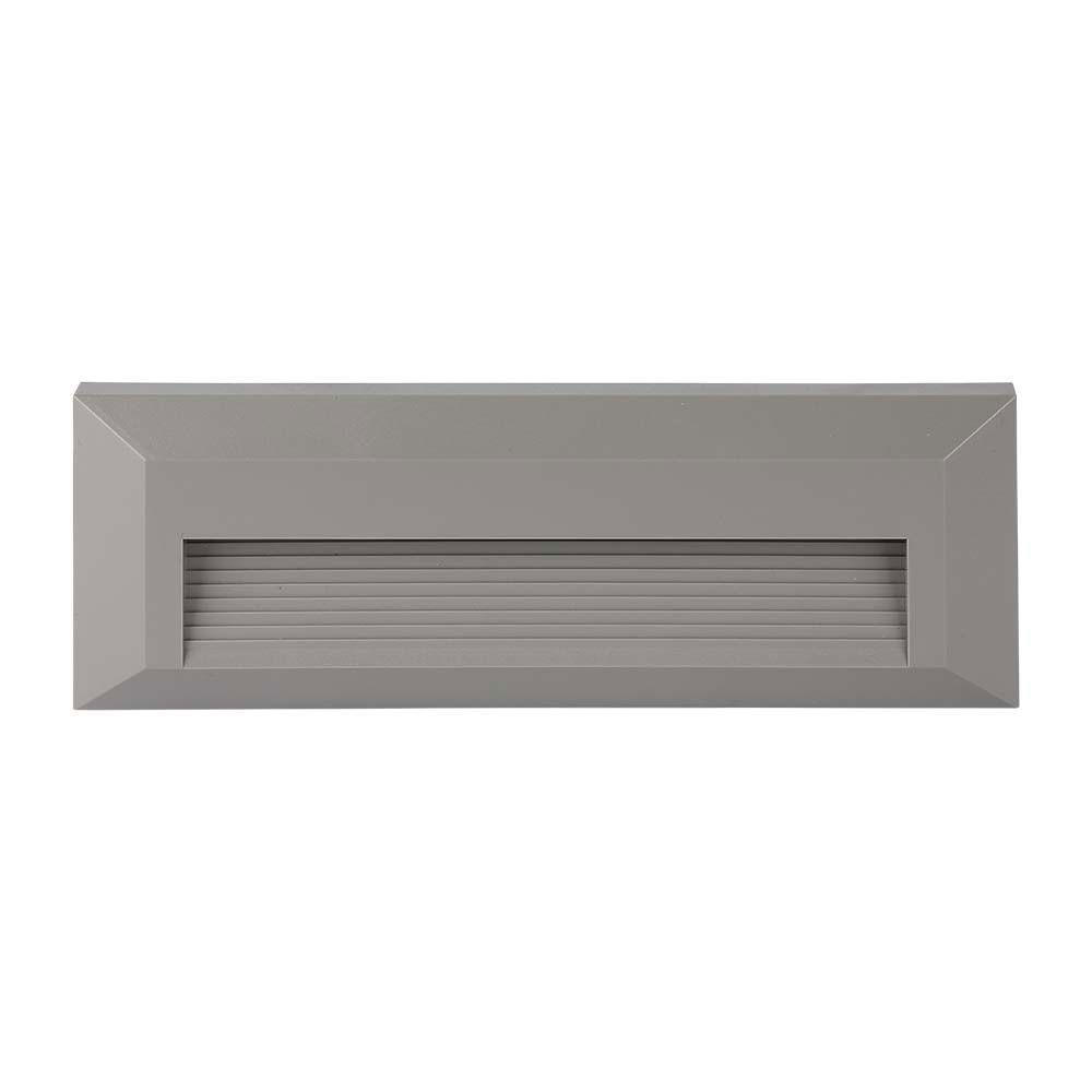LED AUSSENLEUCHTE Hauswand Grau rechteckig - Grau, Kunststoff (23/2.8/8cm)