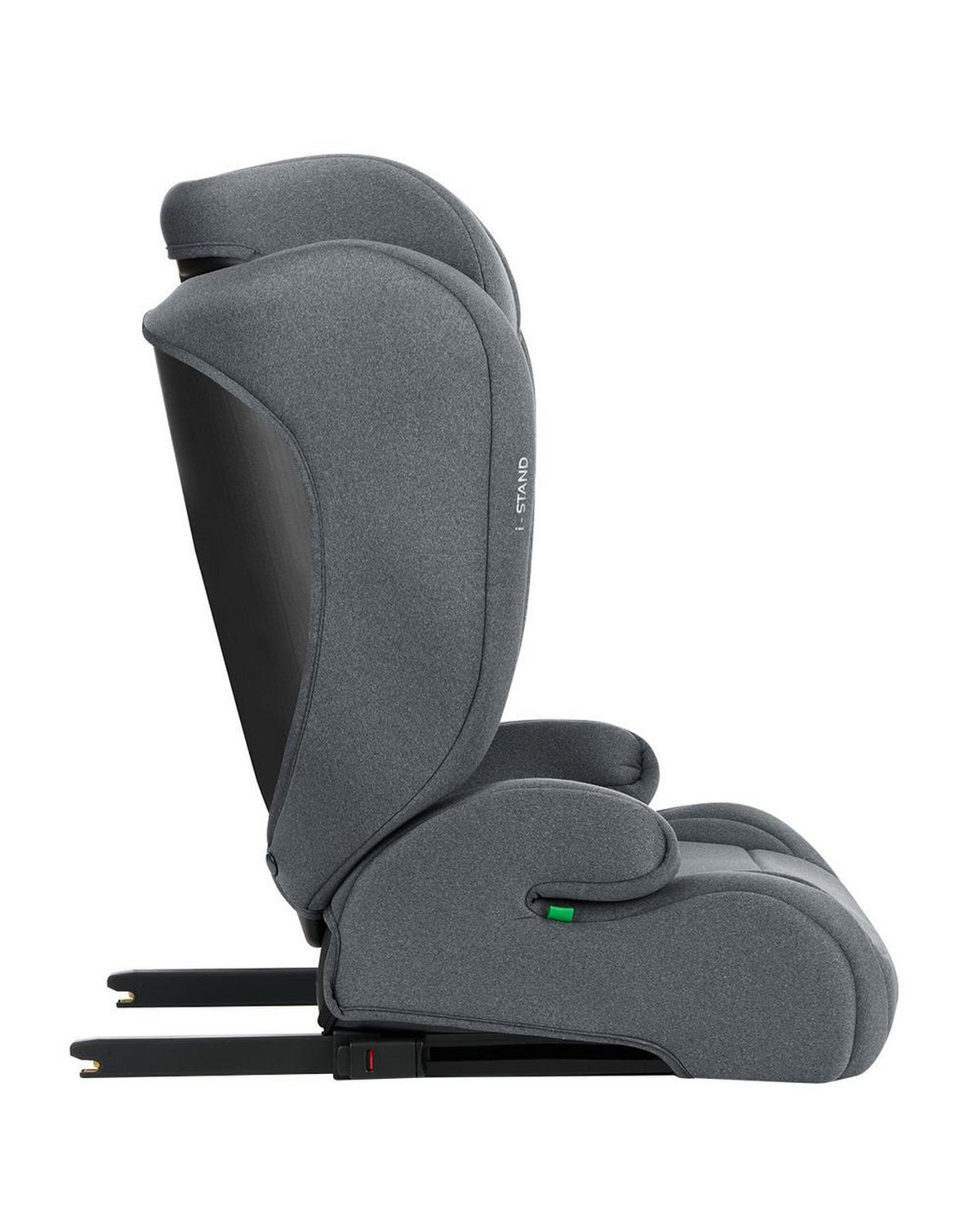 KINDERSITZ i-Stand i-Size dunkelgrau (100 - 150 cm) Gruppe 2/3 verstellbar Isofix - Dunkelgrau, Kunststoff (44/59/45cm) - Kikka boo