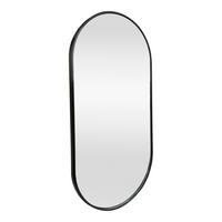 WANDSPIEGEL Picciano - Schwarz, Glas/Metall (40/2.8/80cm) - [en.casa]
