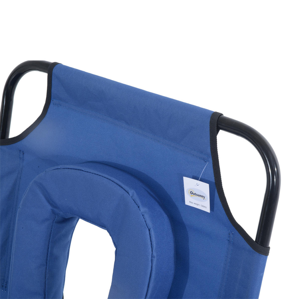 SONNENLIEGE DE-15586 klappbar, 4-fach verstellbar Blau - Blau, Metall (58/36/187cm) - ComfortXL