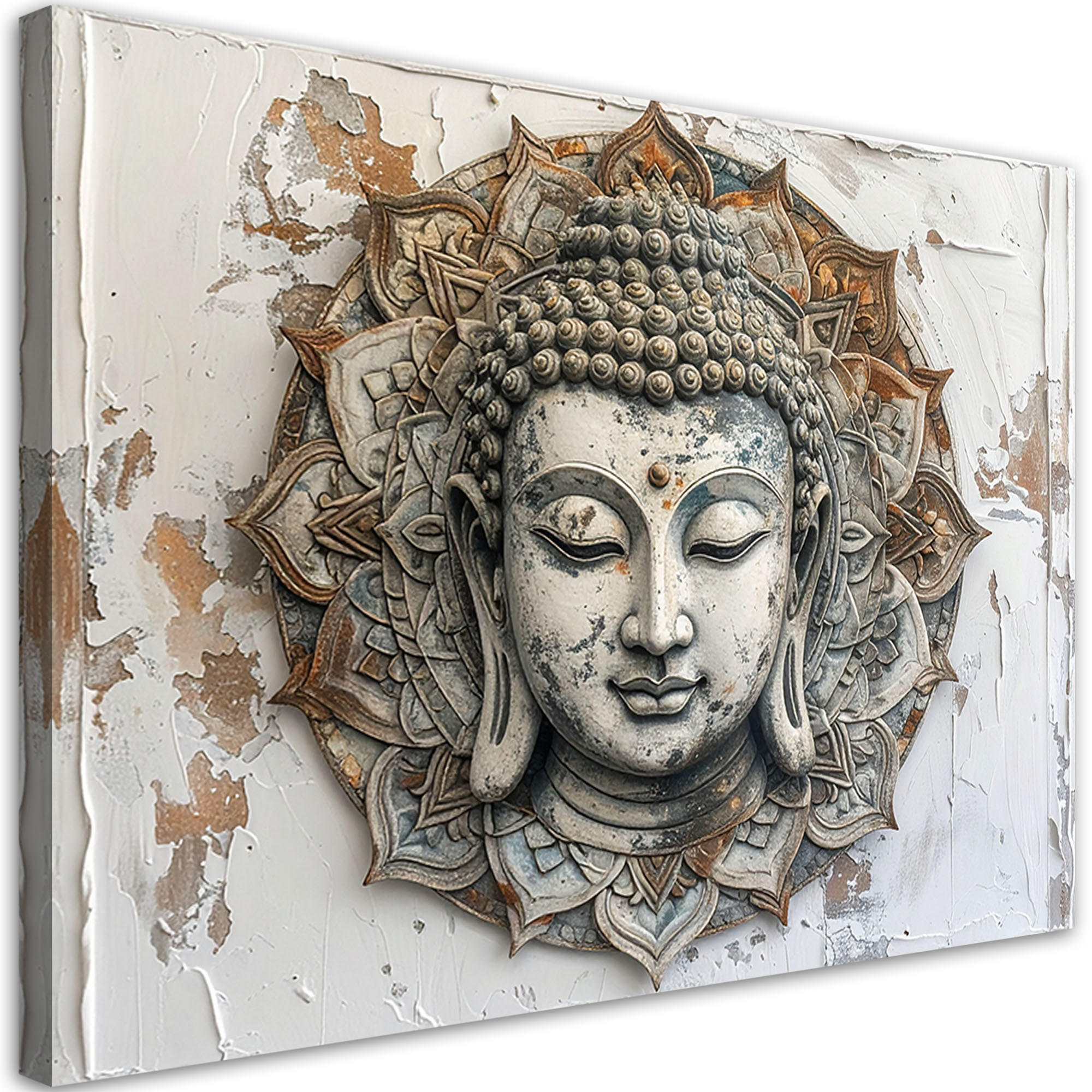Feeby Leinwandbild Beige 30x20 cm