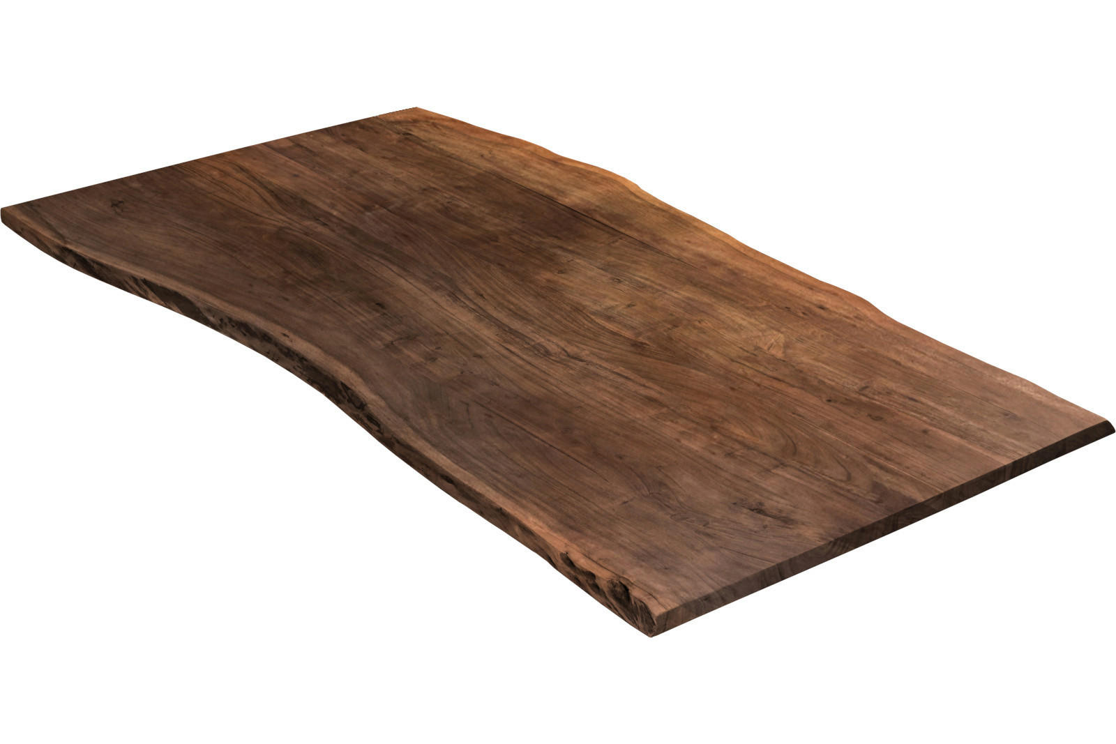 TISCHPLATTE MILO - Braun/Naturfarben, Akazienholz/Holz (100/240/4cm) - SAM