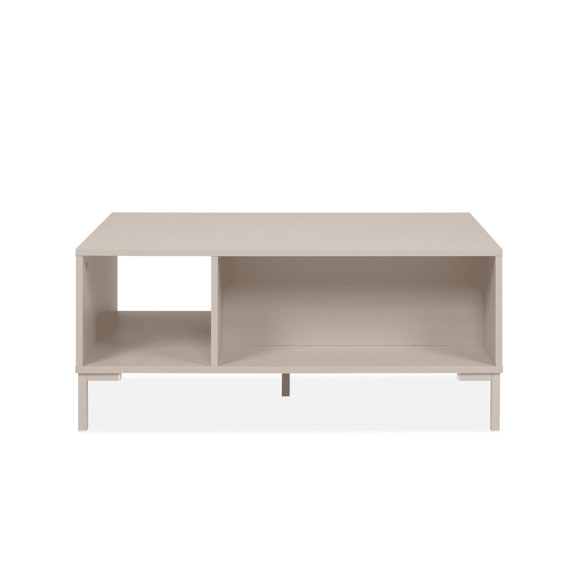 KONFERENČNÍ stolek se 2 dvířky a 1 výklenkem, barva kašmíru, délka 100 cm - NERIO - béžová, kompozitní dřevo (100/60/43cm) - Calicosy