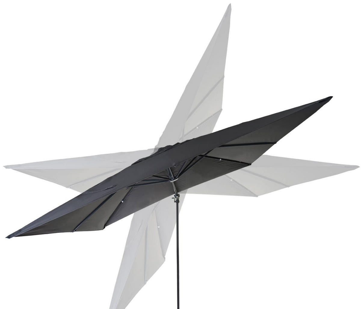 AMPELSCHIRM I Anthrazit 300/300 cm - Anthrazit, Textil (360/300cm) - MCW