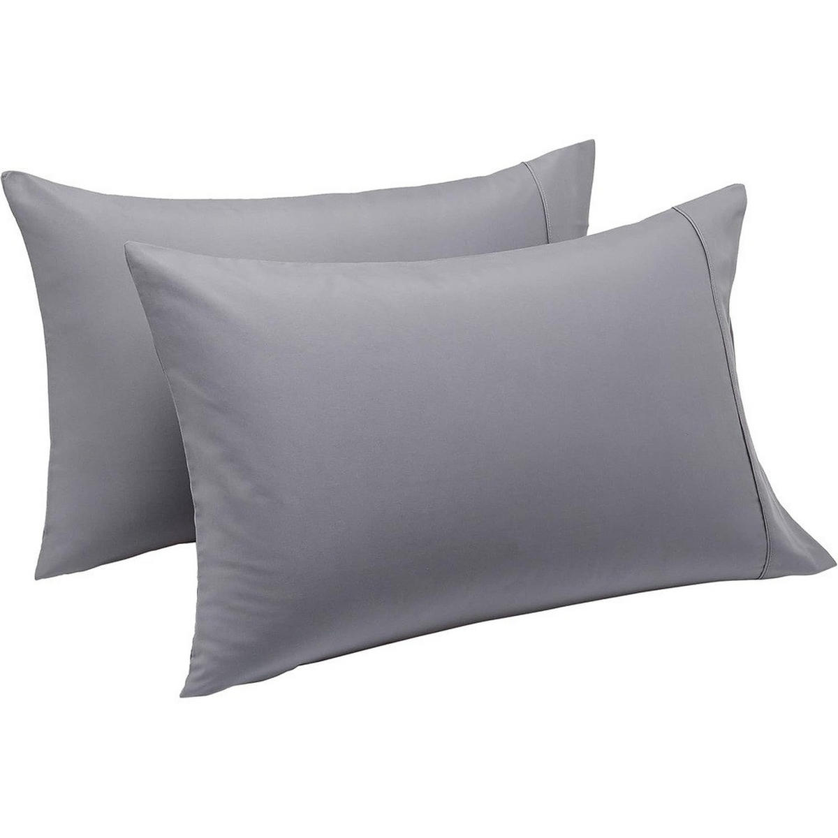 KISSENBEZÜGE – 48*74cm –Dunkelgrau (Paar) - Dunkelgrau, Textil (50/66cm)