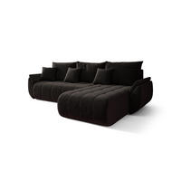 ECKSOFA Akita - Dunkelgrau, Holzwerkstoff/Textil (280/185cm) - Fun Möbel