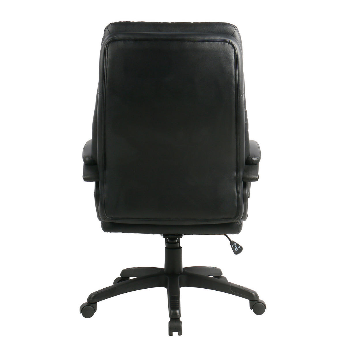 BÜROSTUHL - Kunstleder / Eisen - Schwarz, Kunststoff/Metall (67/123/76cm) - home24