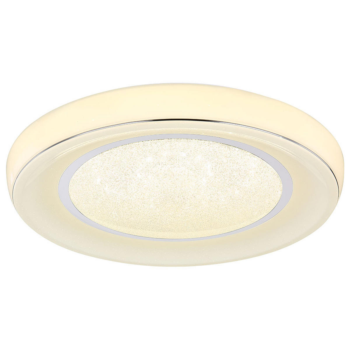 LED DECKENLEUCHTE Metall Weiß Opal - Weiß, Metall (66/66/9cm) - Globo Lighting