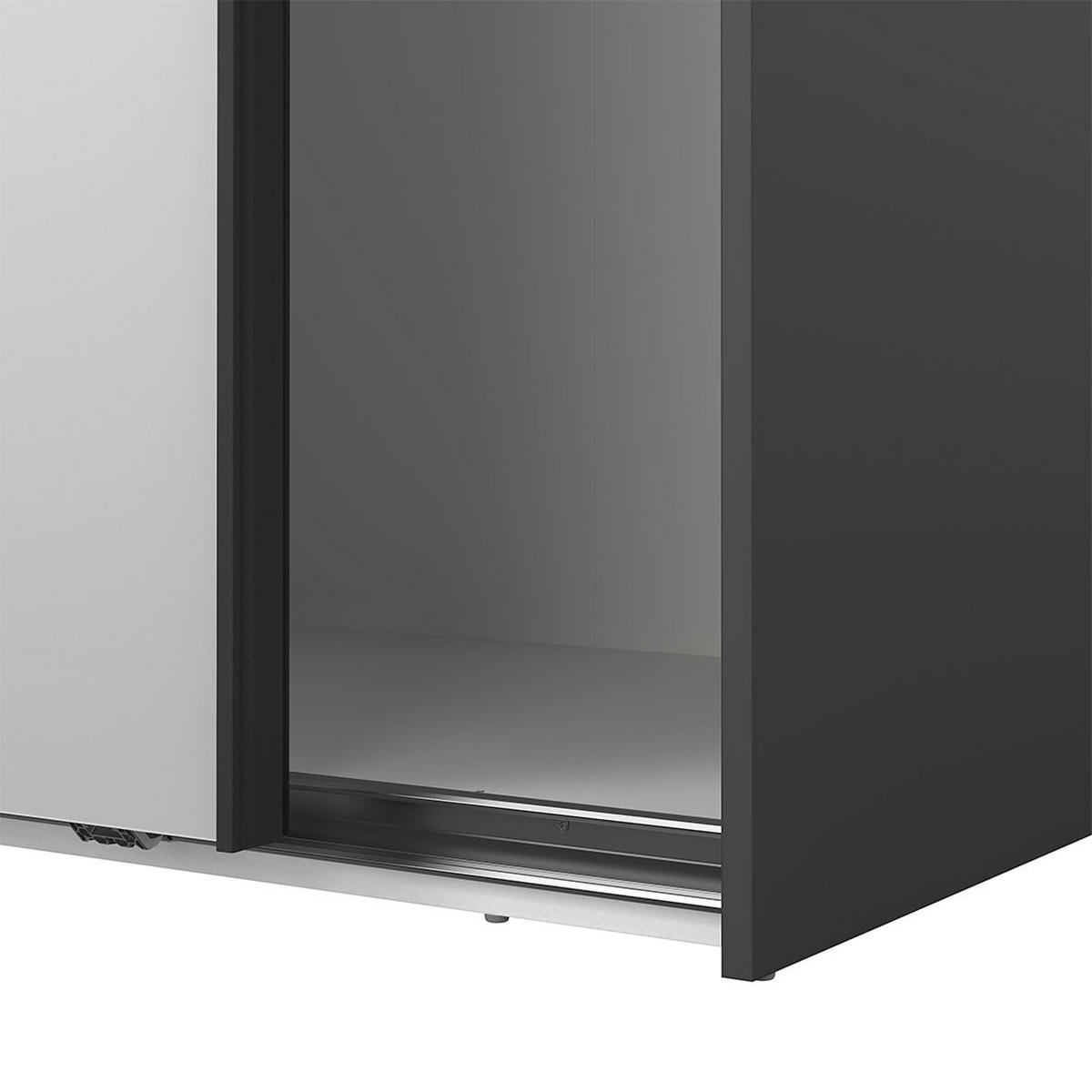 SCHIEBETÜRENSCHRANK, Como, Grau, Holzwerkstoff, 179 x 67 x 221 cm - Grau, Holzwerkstoff (179/221/67cm) - ebuy24