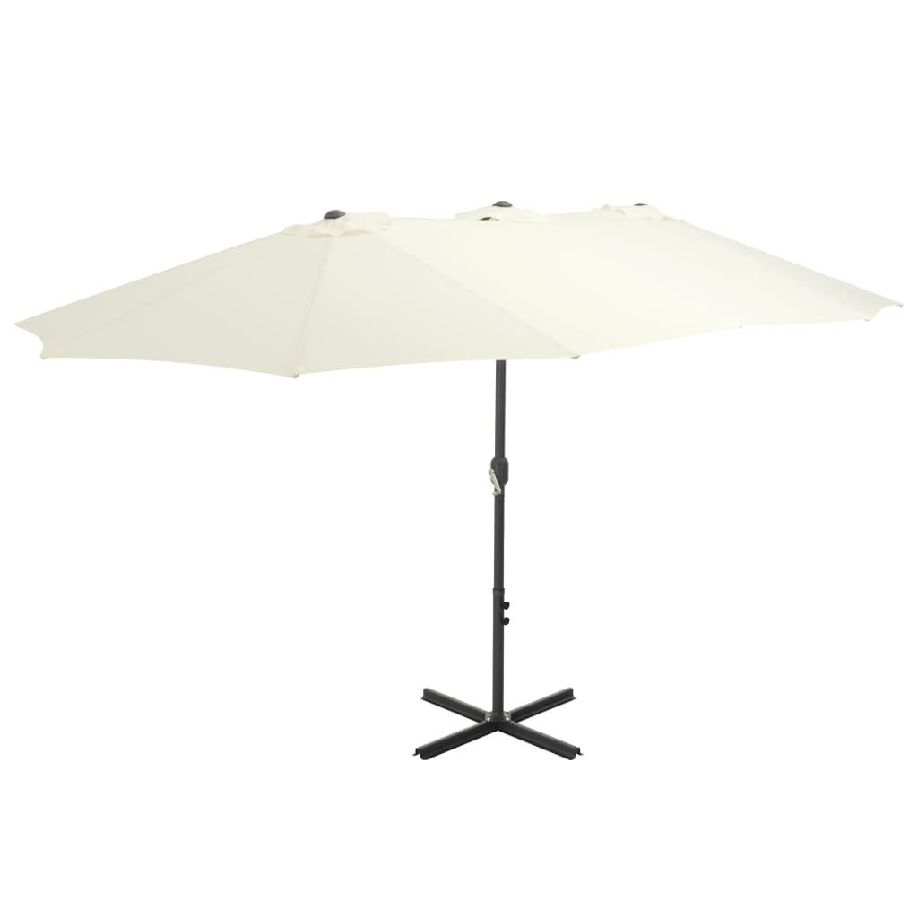 furnicato Sonnenschirm Beige 270x460 cm
