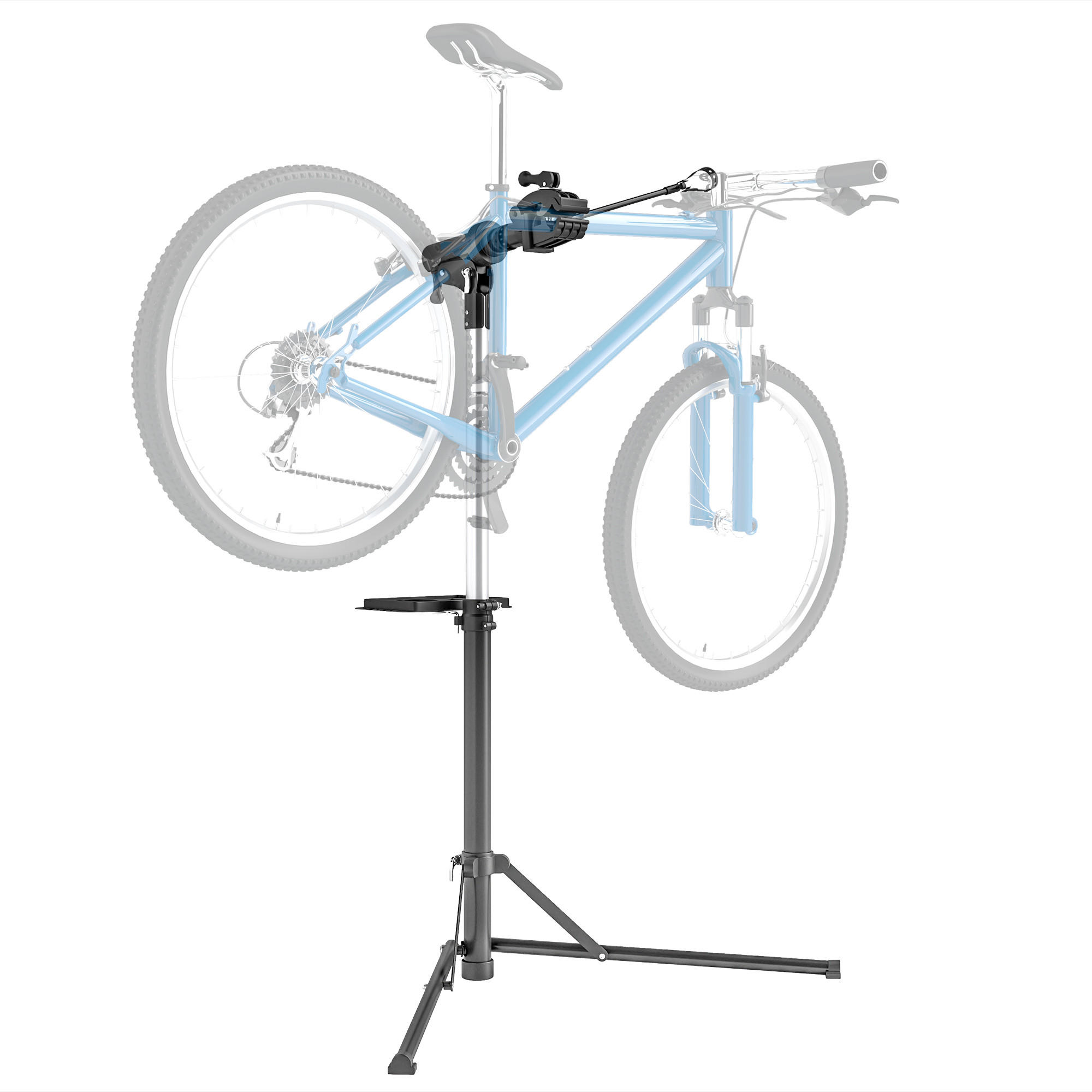 FAHRRAD-REPARATUR-STÄNDER, Halter für Fahrräder zum und Reparieren - Schwarz, Metall (106/160/82cm)