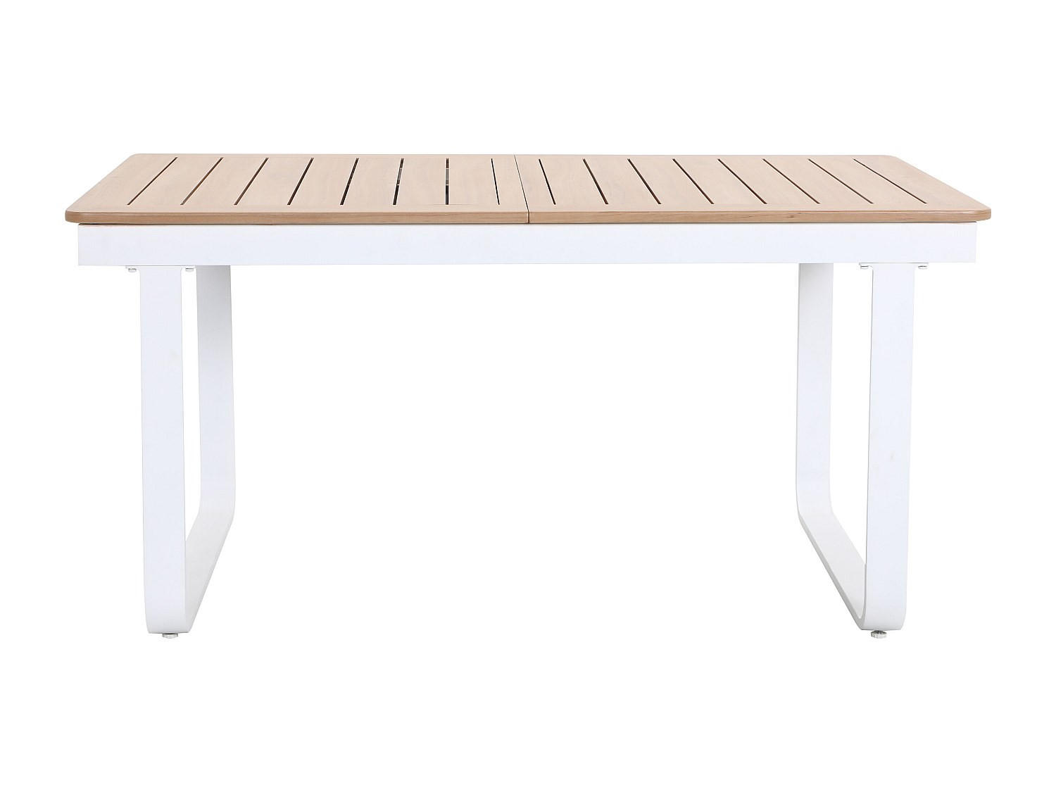 GARTENTISCH - 4 Personen, 6 Personen, 8 Personen - metall - naturfarben hell Seruno - Naturfarben, Metall (100/155/75cm) - Vente-Unique