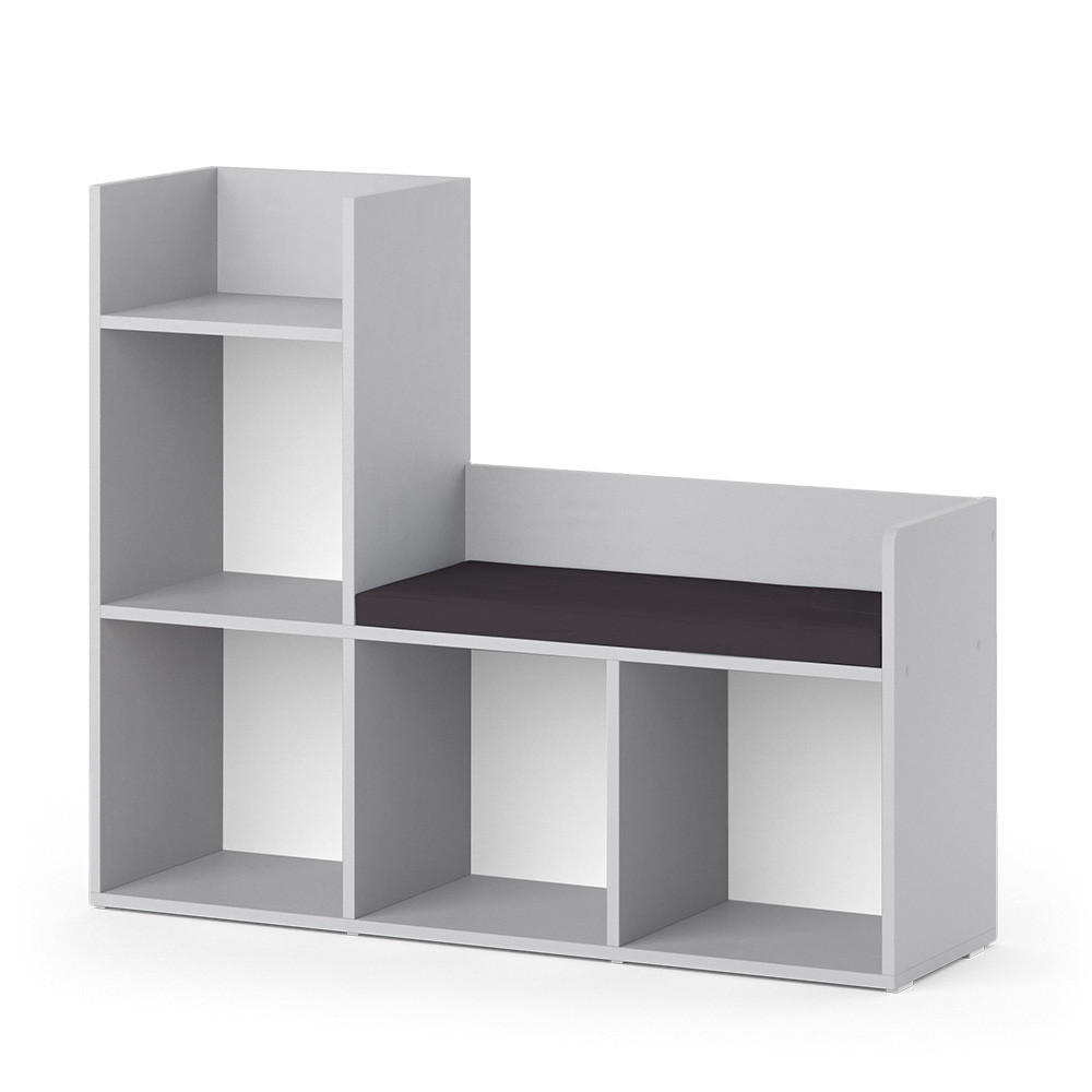 DĚTSKÁ POLICE Luigi Šedá - šedá, kompozitní dřevo (107.2/88.6/30.9cm) - Vicco