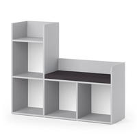 DĚTSKÁ POLICE Luigi Šedá - šedá, kompozitní dřevo (107.2/88.6/30.9cm) - Vicco