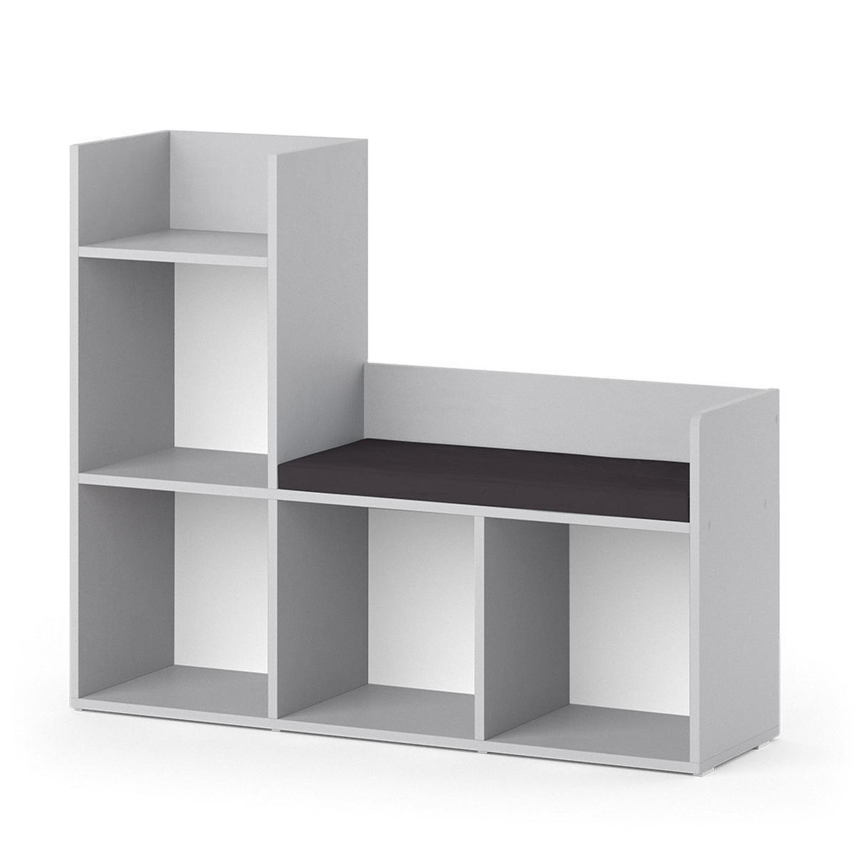 DĚTSKÁ POLICE Luigi Šedá - šedá, kompozitní dřevo (107.2/88.6/30.9cm) - Vicco