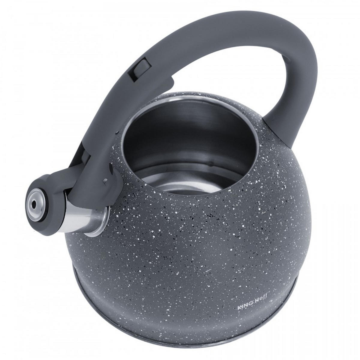 WASSERKESSEL Graphit 21/17/20 cm KH1405 - Graphitfarben, Metall (21cm) - Kinghoff 