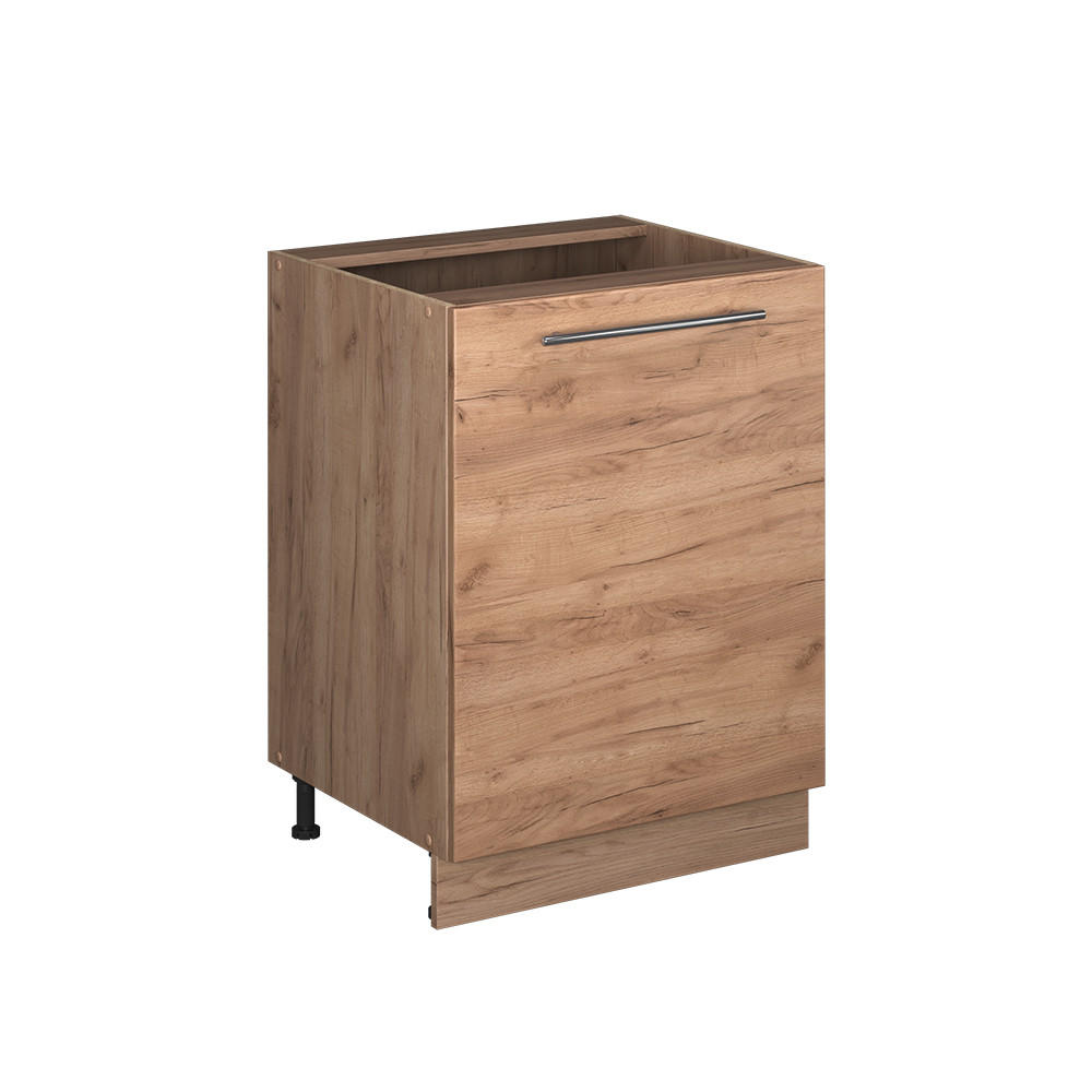 KÖKSUNDERSKÅP Fame-Line, Goldkraft ek/Goldkraft ek, 60 cm 1 dörr utan bänkskiva Honungsek, Honungsek 82/60/51.6 cm