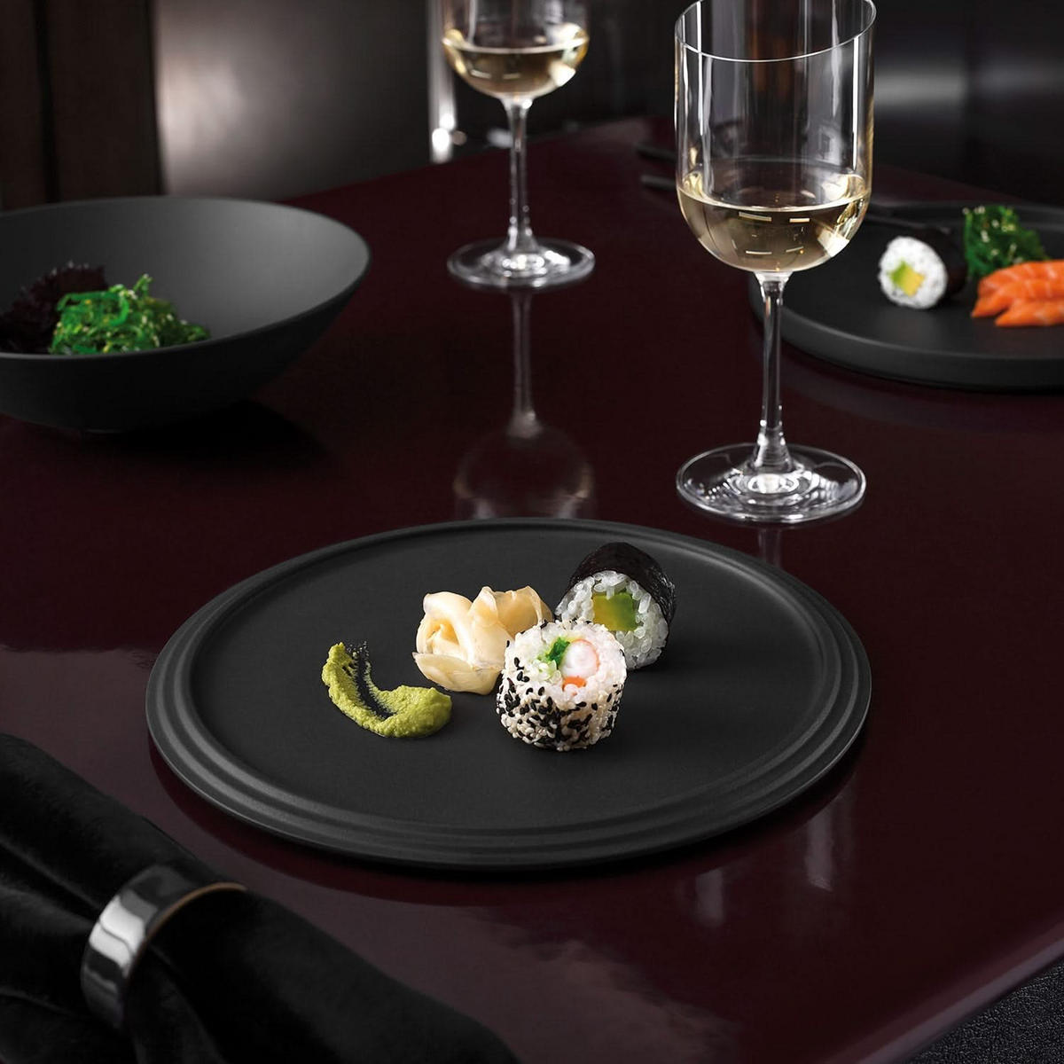 GESCHIRRSET La Boule - Schwarz - 7-teilig - Schwarz, Keramik (2/24/24cm) - Villeroy & Boch