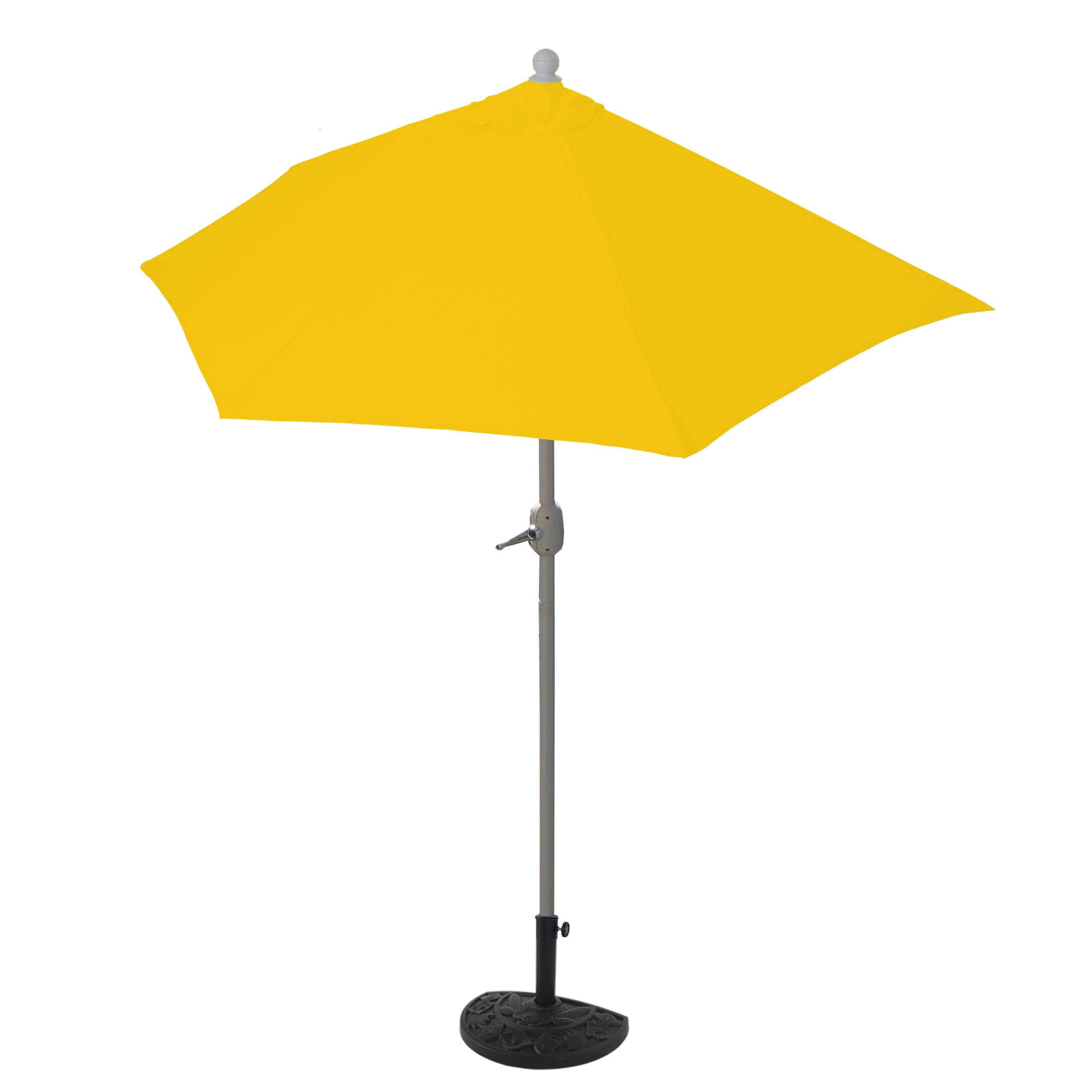 SONNENSCHIRM I HALBRUND UV 50+ Gelb - Gelb, Textil (260/135cm) - MCW