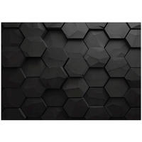 FOTOTAPETE Jungen Sechsecke Schwarz 250x175 cm - Multicolor, Papier (250/175cm) - Wallarena