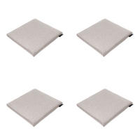 SITZKISSEN Best deal - Beige - 40/40/4,5 cm - 4er-Set - Beige, Textil (40/4/40cm) - Madison