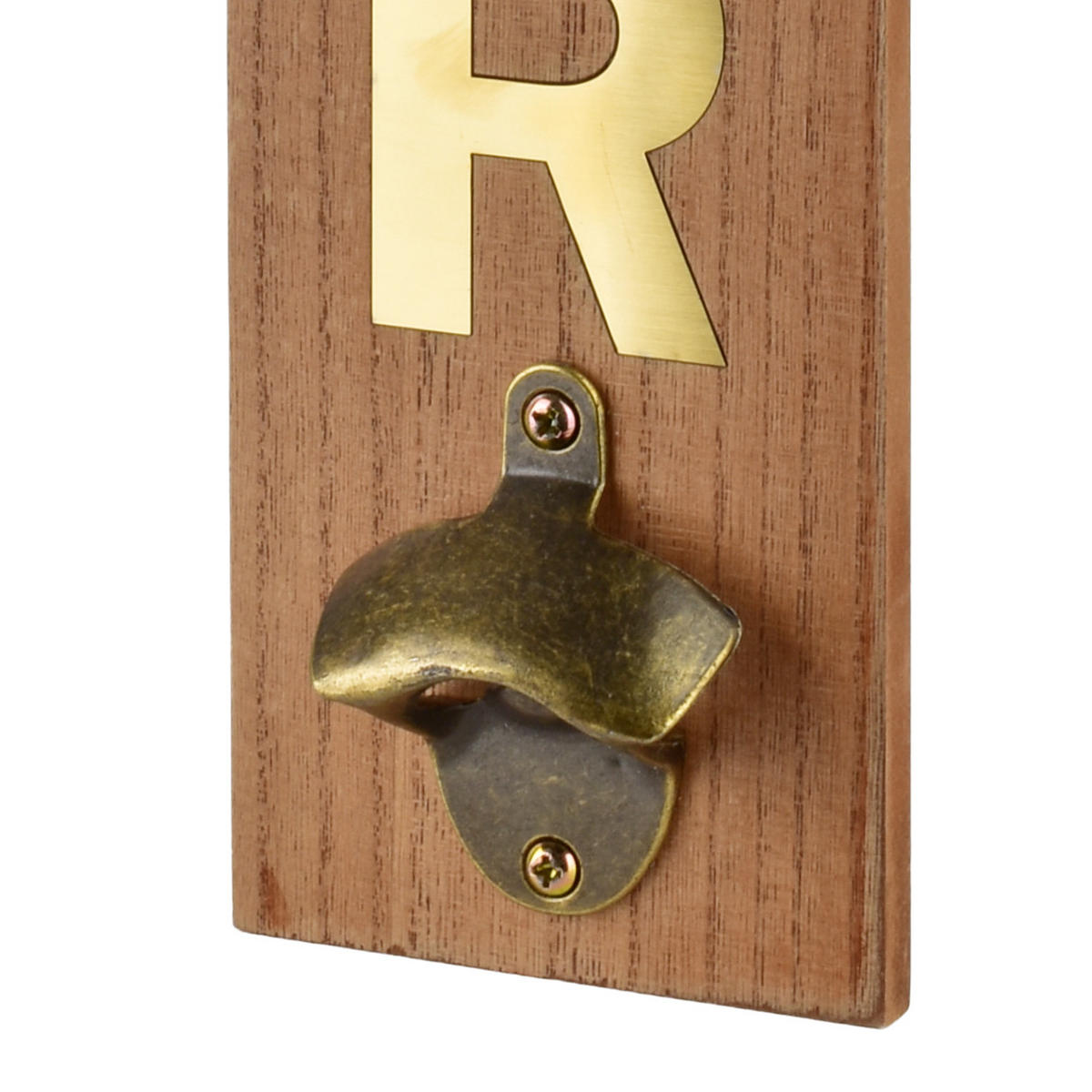 FLASCHENÖFFNER Stacy Braun 40x10x4 cm Holz - Braun, Holz (10cm) - Mondex