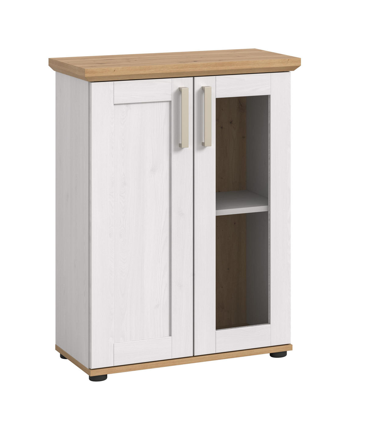 VITRINE VERONA (B/H/T: ca. 64/88/37 cm) in Sibiu Lärche Nachbildung/Sibiu Lärche Nachbildung - Lärchefarben, Holzwerkstoff (64/88/37cm)