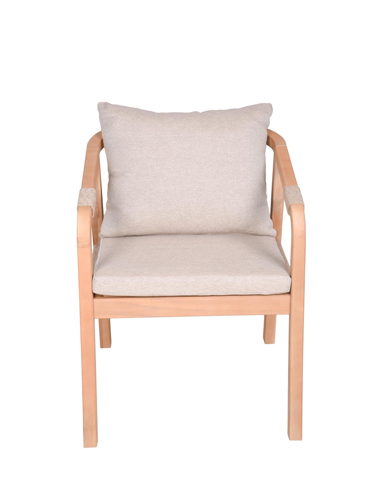 GARTENSTUHL 2er Set Durham Gartenstühle - Hellbraun, Holz (59/75/63.5cm) - DELUKE