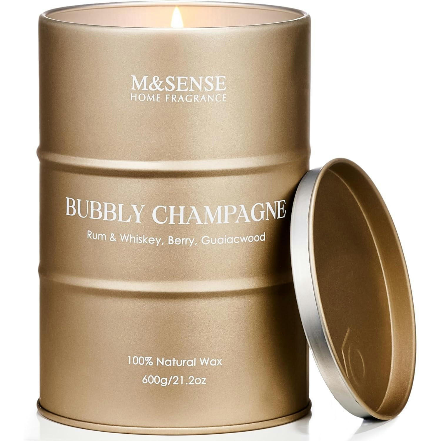 DUFTKERZE Bubbly Champagne 600g - Goldfarben, Metall (13cm)
