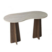 SCHREIBTISCH mit organisch-form Tischplatte 120/60/75 cm - Eichefarben, Holzwerkstoff (8.5/60/75cm) - Calicosy