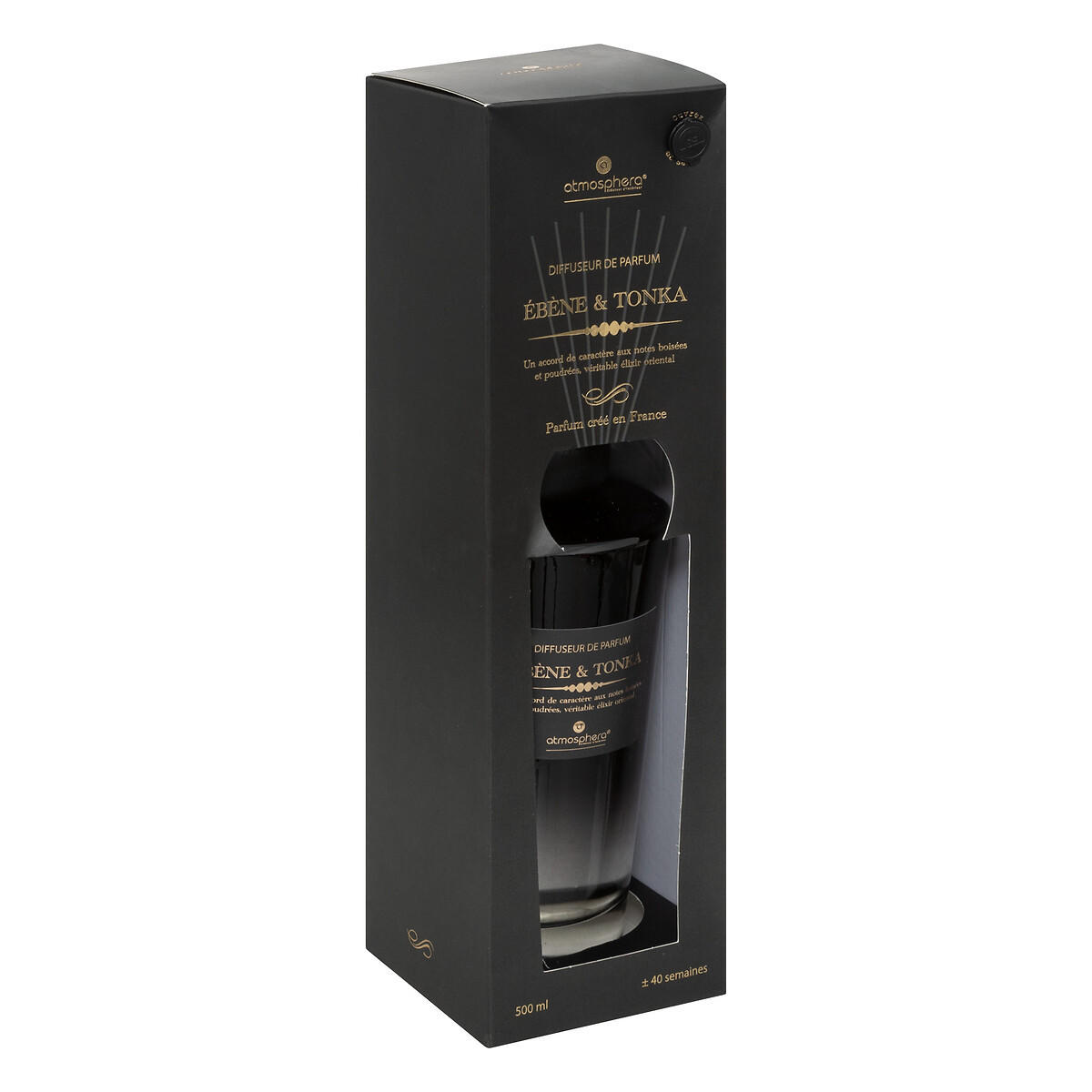 DUFTSTÄBCHEN Flakon 500 ml - Anthrazit, Glas (10/28/10cm) - Atmosphera Createur d´interieur