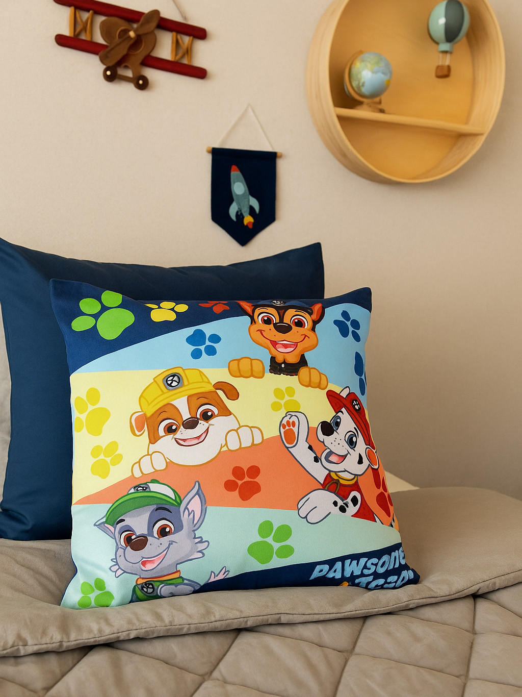 KINDERKISSEN Paw Patrol Team Boy 30 x 30 cm - Multicolor, Textil (30/30cm) - United Labels