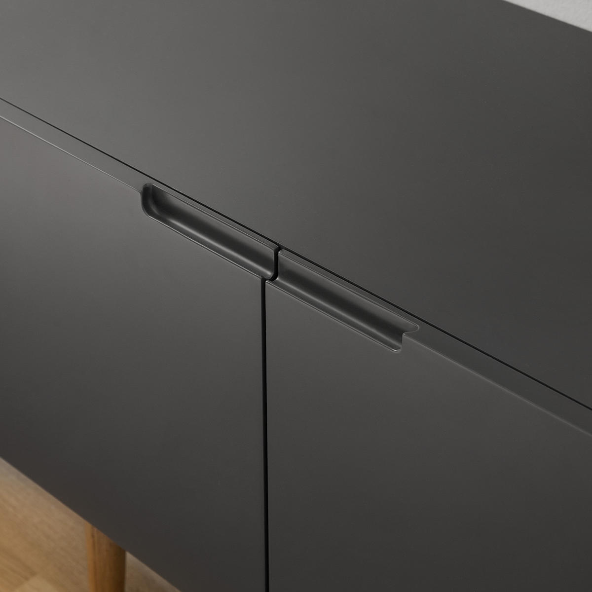 SCHUHKOMMODE - Eichefarben/Grau, Holzwerkstoff (76/52/37cm) - home24